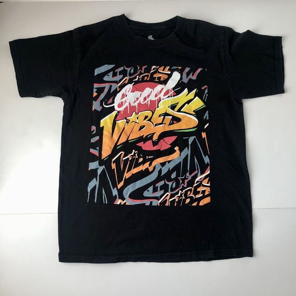 Good Vibes Bailey Apparel Black Tee Size Medium - Picture 1 of 8